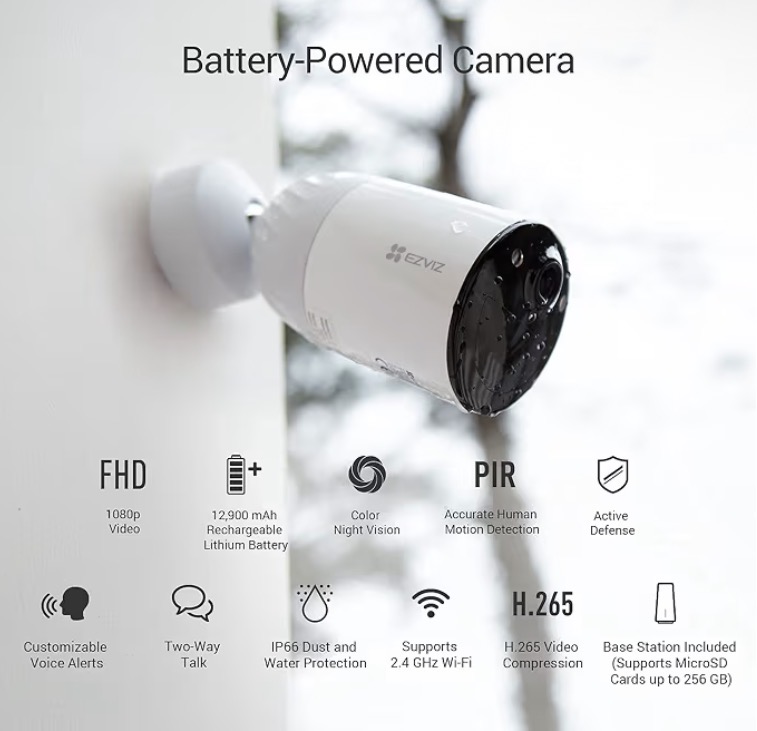 Additional image of EZVIZ BC1 WiFi Outdoor Camera,1080p security camera CCTV with 365 Days Battery Life