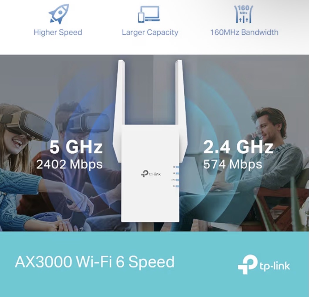 Additional image of TP-Link RE705X New AX3000 Mesh WiFi 6 Extender