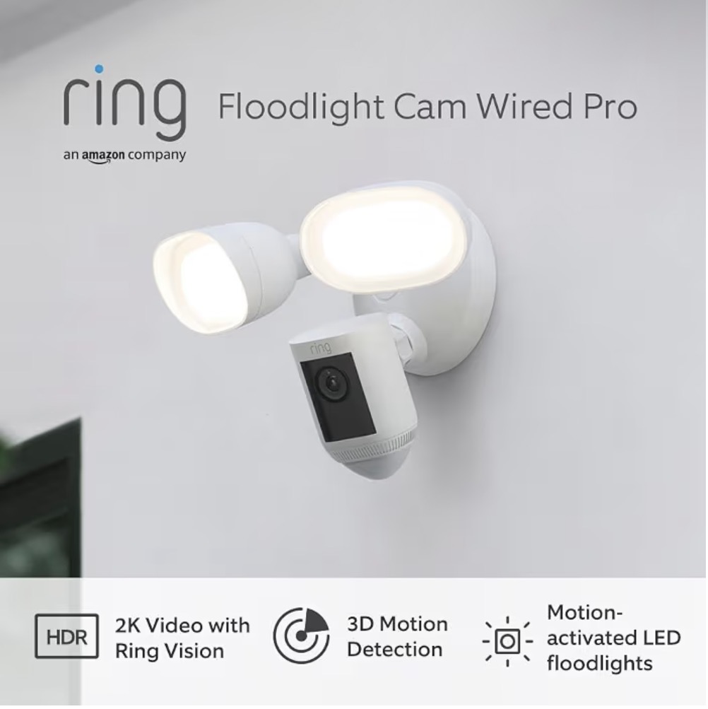 Additional image of Ring Floodlight Cam Wired Pro
