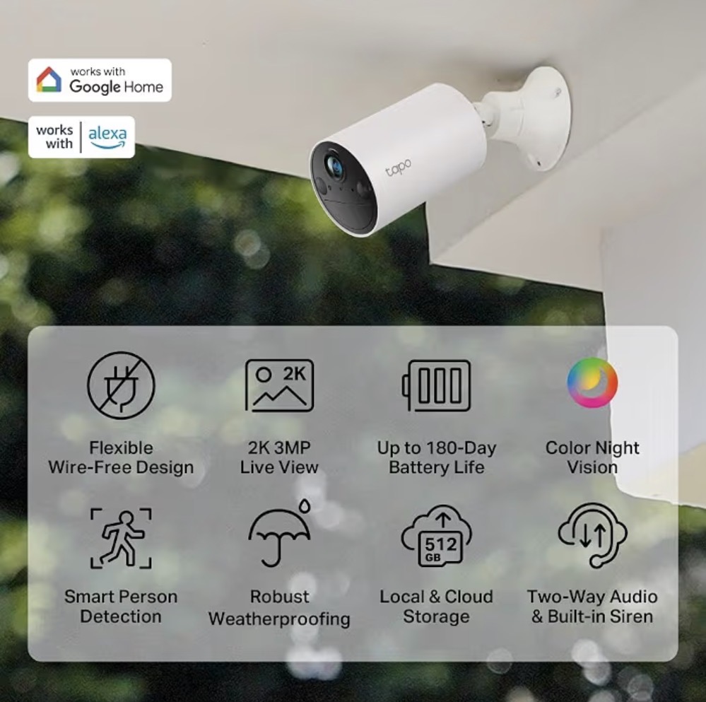Additional image of Tapo C410 Outdoor/Indoor Battery Wi-Fi Camera (battery powered camera)